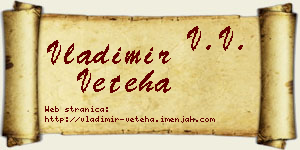 Vladimir Veteha vizit kartica